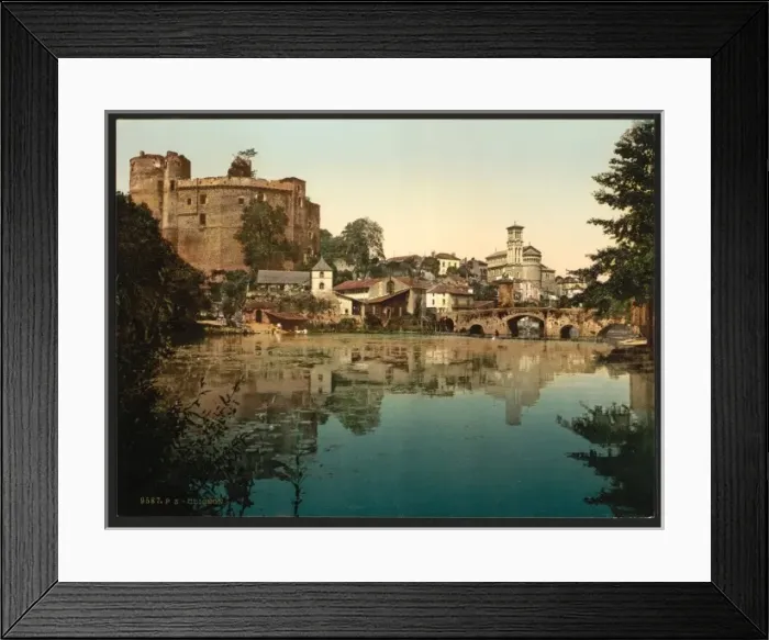Framed Print : General view, Clisson, France Framed Print : General view, Clisson, France