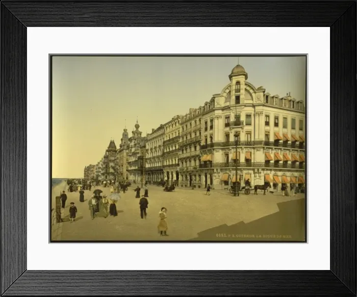Framed Print : The embankment and Kursaal, (i. e. Cursaal), Ostend, Belgium