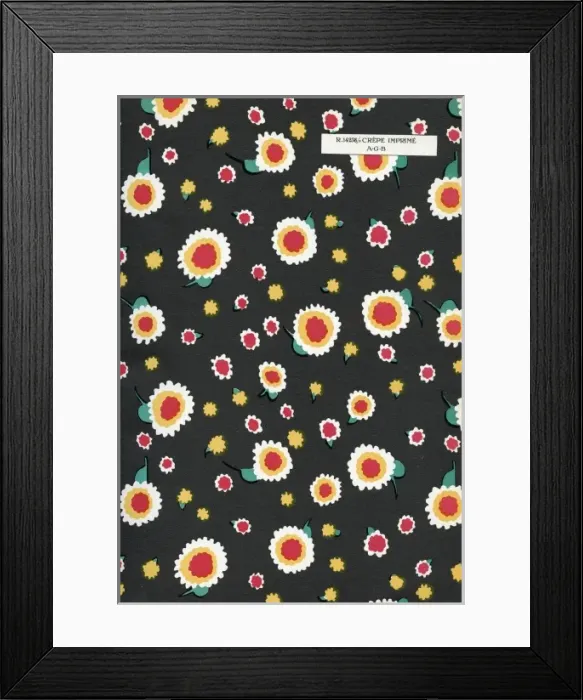 Framed Print : Fabric design, Art Gout Beaute, 1929 Framed Print : Fabric design, Art Gout Beaute, 1929