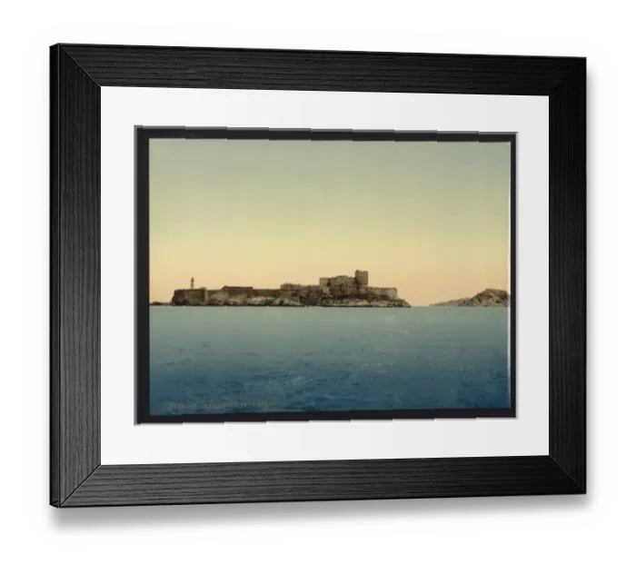 Framed Print : Chateau d If, from the sea, Marseilles, France Framed Print : Chateau d If, from the sea, Marseilles, France