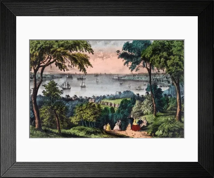 Framed Print : The Narrows, New York Bay Framed Print : The Narrows, New York Bay