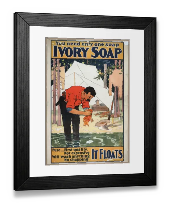 Framed Print : You need only one soap - Ivory soap Framed Print : You need only one soap - Ivory soap