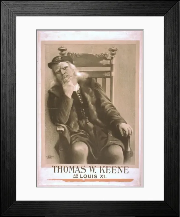 Framed Print : Thomas W. Keene as Louis XI Framed Print : Thomas W. Keene as Louis XI