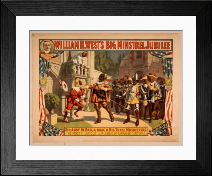 Framed Print : William H. Wests Big Minstrel Jubilee Framed Print : William H. Wests Big Minstrel Jubilee