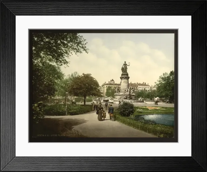 Framed Print : Place Carnot, Lyons, France Framed Print : Place Carnot, Lyons, France