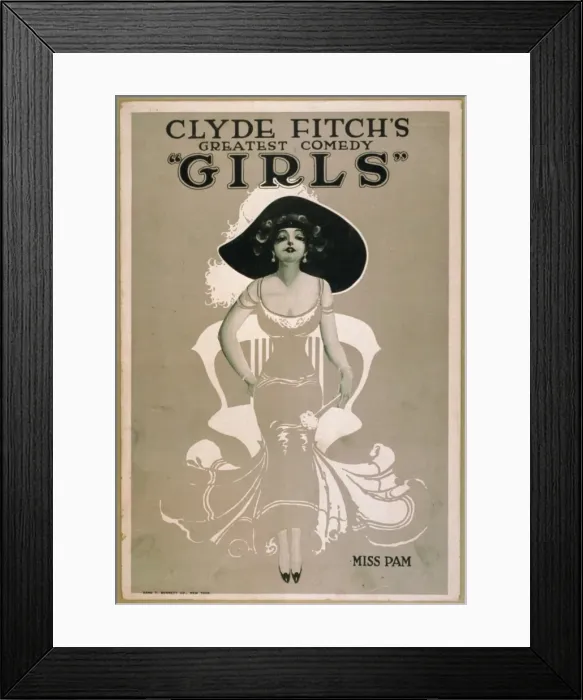 Framed Print : Clyde Fitchs greatest comedy, Girls Clyde Fitchs greatest Framed Print : Clyde Fitchs greatest comedy, Girls Clyde Fitchs greatest