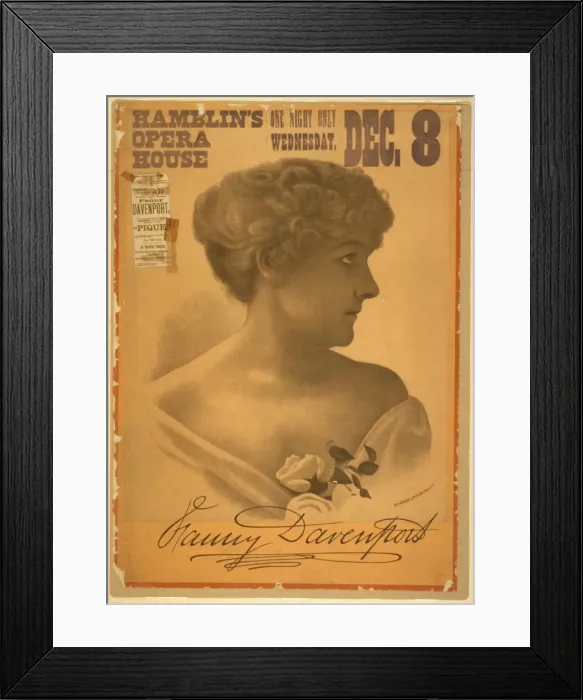Framed Print : Fanny Davenport Framed Print : Fanny Davenport