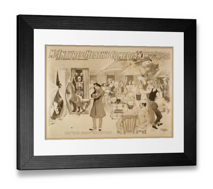 Framed Print : McIntyre & Heaths Comedians the epitome of vaudeville McInt Framed Print : McIntyre & Heaths Comedians the epitome of vaudeville McInt