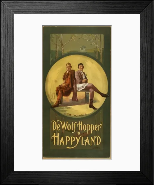 Framed Print : De Wolf Hopper in Happyland Framed Print : De Wolf Hopper in Happyland