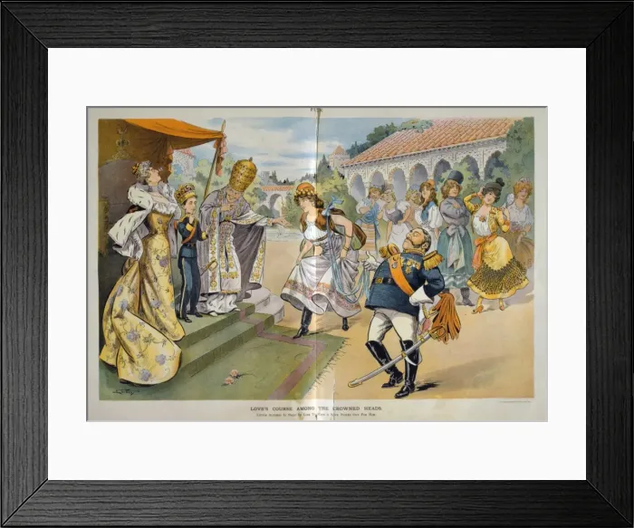 Framed Print : Loves course among the crowned heads - Little Alfonso is ne Framed Print : Loves course among the crowned heads - Little Alfonso is ne
