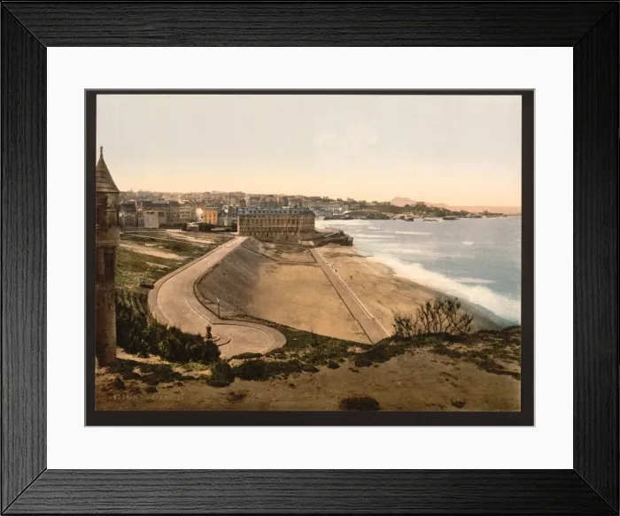 Framed Print : General view, Biarritz, Pyrenees, France Framed Print : General view, Biarritz, Pyrenees, France