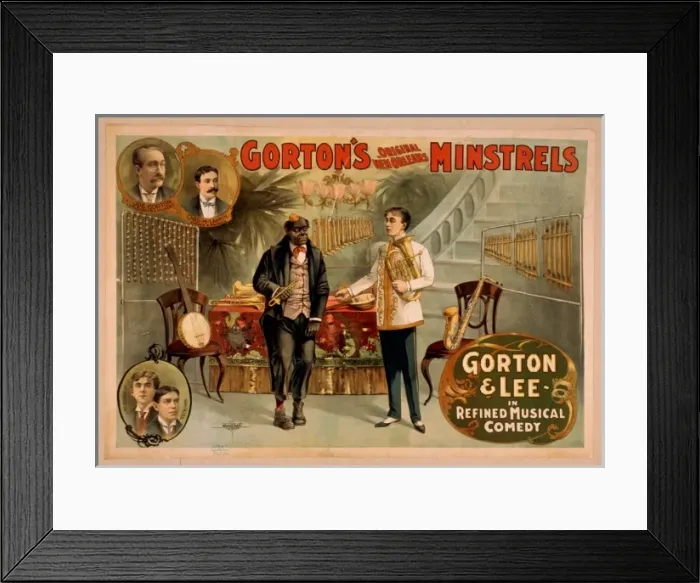 Framed Print : Gortons Original New Orleans Minstrels Framed Print : Gortons Original New Orleans Minstrels