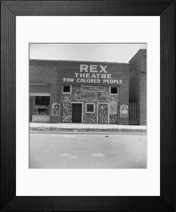 Framed Print : Theatre in Leland, Mississippi Framed Print : Theatre in Leland, Mississippi