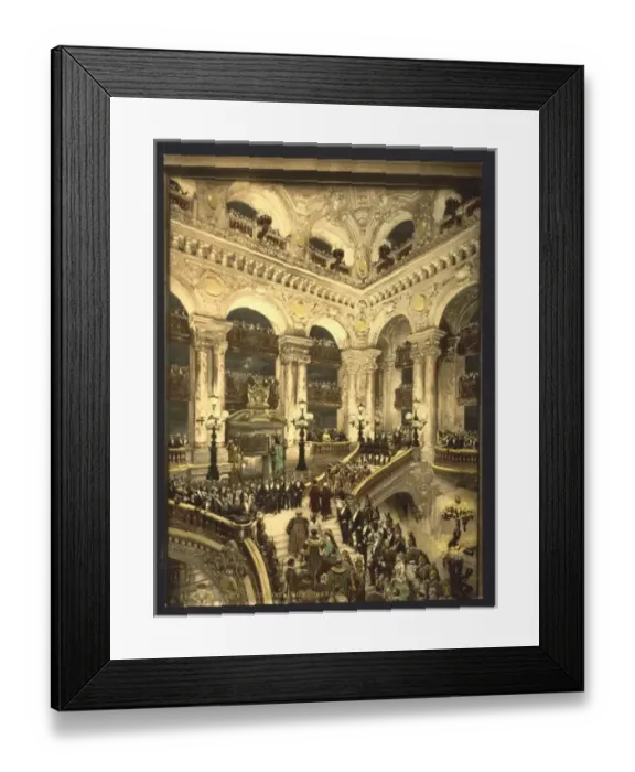 Framed Print : The Opera House, the inauguration of the opera, Paris, Franc Framed Print : The Opera House, the inauguration of the opera, Paris, Franc