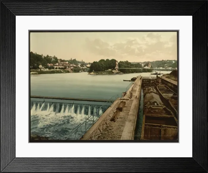 Framed Print : L Ile Barbe, Lyons, France Framed Print : L Ile Barbe, Lyons, France