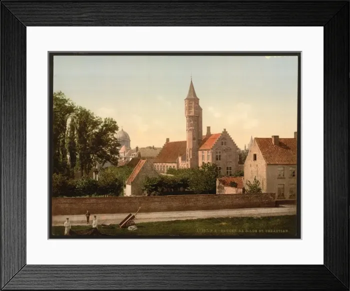 Framed Print : The Guild of St. Sebastian, Bruges, Belgium Framed Print : The Guild of St. Sebastian, Bruges, Belgium