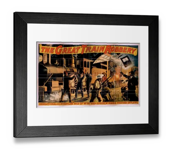 Framed Print : The great train robbery Framed Print : The great train robbery