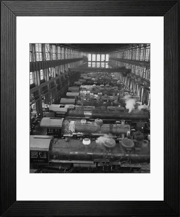 Framed Print : San Bernardino, California. A general view in the Atchison Framed Print : San Bernardino, California. A general view in the Atchison