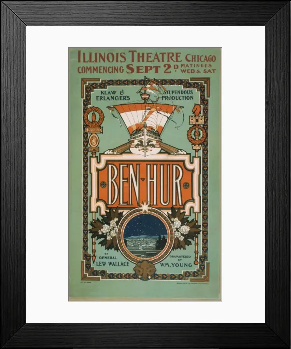 Framed Print : Ben-Hur Klaw & Erlangers stupendous production Framed Print : Ben-Hur Klaw & Erlangers stupendous production