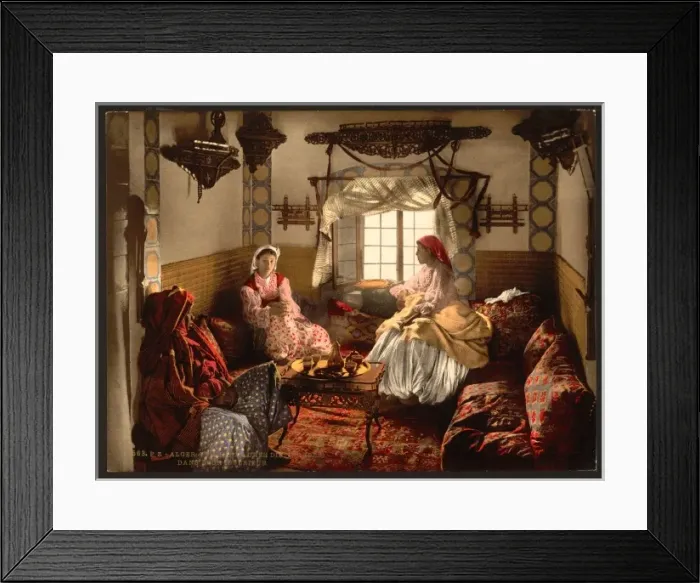 Framed Print : Distinguished Moorish women, Algiers, Algeria Framed Print : Distinguished Moorish women, Algiers, Algeria