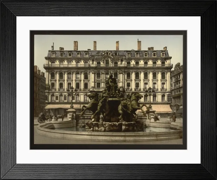Framed Print : Bartholdi Fountain, Lyons, France Framed Print : Bartholdi Fountain, Lyons, France