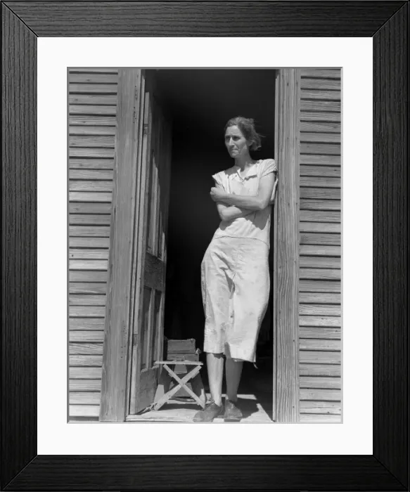 Framed Print : Migratory laborers wife with three children (not in photo) Framed Print : Migratory laborers wife with three children (not in photo)