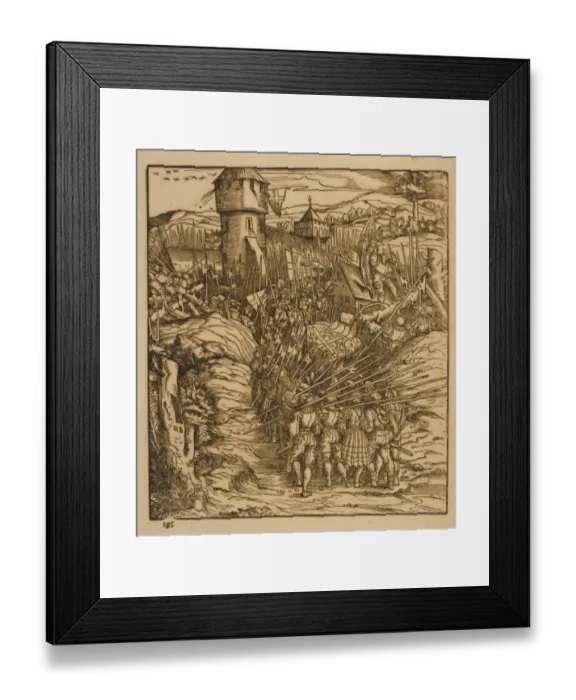 Framed Print : The surprise attack on Maestreicht(?) Framed Print : The surprise attack on Maestreicht(?)