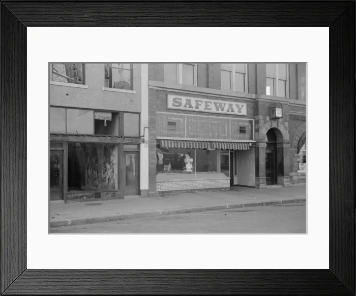 Framed Print : Chain store, Wymore, Nebraska Framed Print : Chain store, Wymore, Nebraska