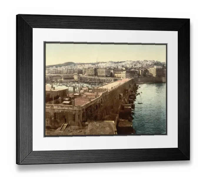 Framed Print : The harbor from the lighthouse, Algiers, Algeria Framed Print : The harbor from the lighthouse, Algiers, Algeria