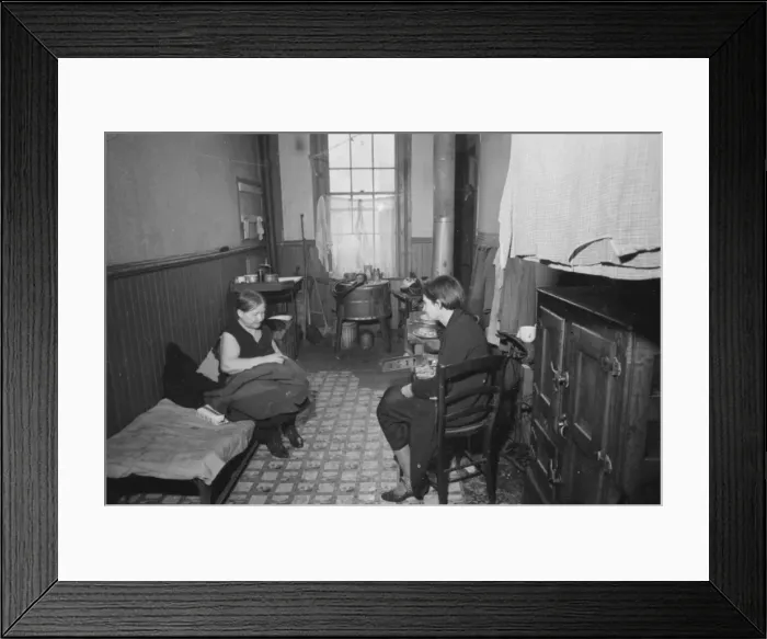 Framed Print : Tenement bedroom and kitchen, Hamilton Co. Ohio Framed Print : Tenement bedroom and kitchen, Hamilton Co. Ohio
