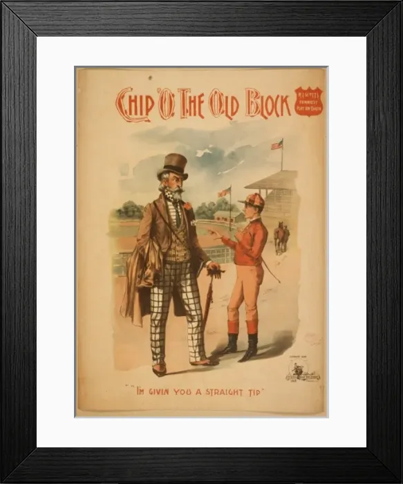 Framed Print : Chip o the old block RL Scotts funniest play on earth Framed Print : Chip o the old block RL Scotts funniest play on earth