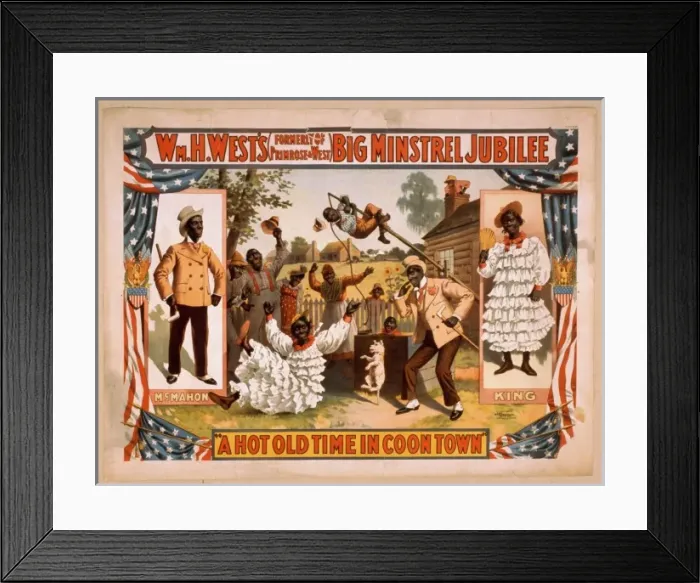 Framed Print : Wm. H. Wests Big Minstrel Jubilee (formerly of Primrose & W Framed Print : Wm. H. Wests Big Minstrel Jubilee (formerly of Primrose & W