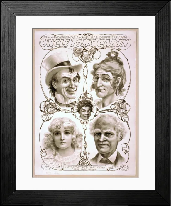 Framed Print : Al. W. Martins mammoth production, Uncle Toms cabin Framed Print : Al. W. Martins mammoth production, Uncle Toms cabin