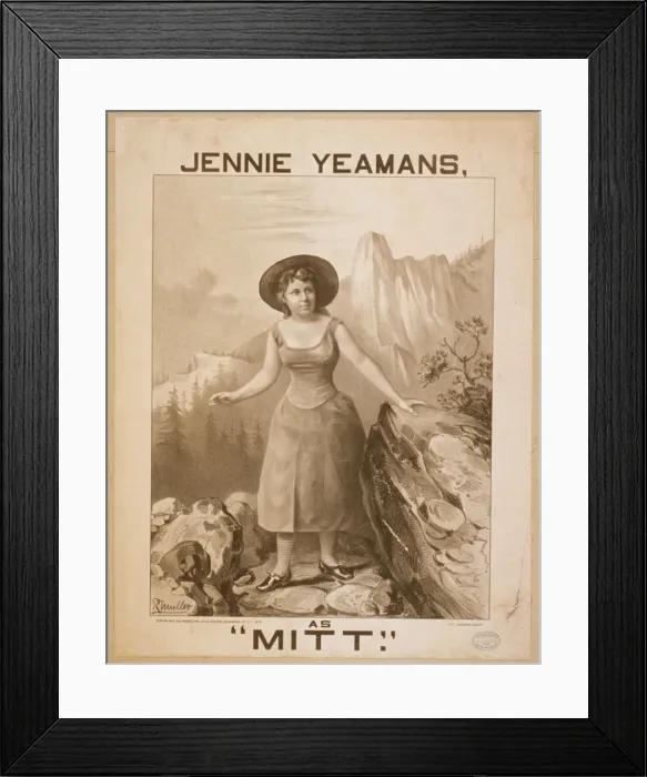 Framed Print : Jennie Yeamans as Mitt Jennie Yeamans as Mitt Framed Print : Jennie Yeamans as Mitt Jennie Yeamans as Mitt