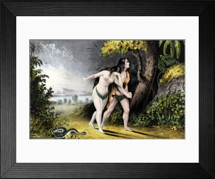 Framed Print : Adam and Eve Driven Out of Paradise Framed Print : Adam and Eve Driven Out of Paradise