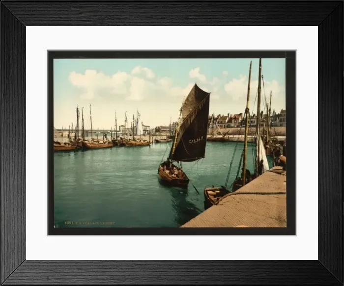 Framed Print : The harbor, Calais, France Framed Print : The harbor, Calais, France