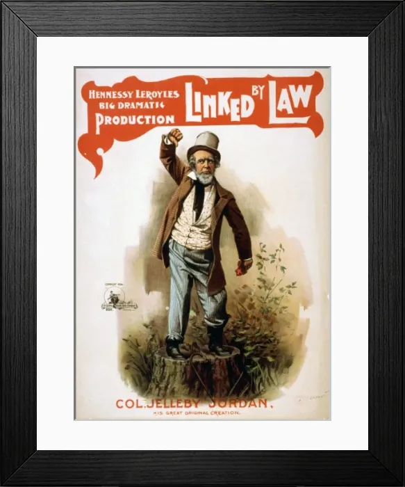 Framed Print : Hennessy Leroyles big dramatic production, Linked by law Framed Print : Hennessy Leroyles big dramatic production, Linked by law