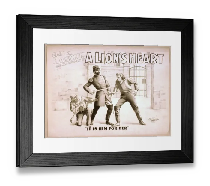 Framed Print : Carl A. Haswin and his company in A lions heart Framed Print : Carl A. Haswin and his company in A lions heart