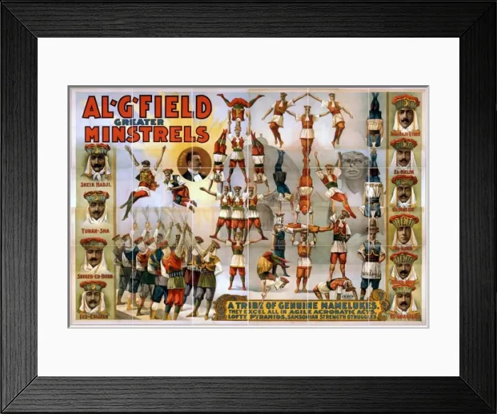 Framed Print : Al. G. Field Greater Minstrels Framed Print : Al. G. Field Greater Minstrels