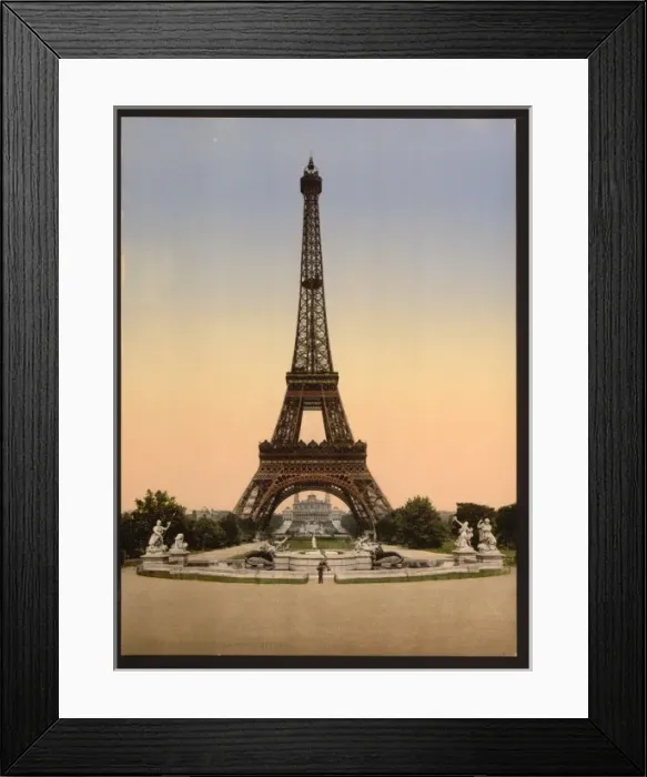 Framed Print : Eiffel Tower, full-view looking toward the Trocadero, Exposi Framed Print : Eiffel Tower, full-view looking toward the Trocadero, Exposi