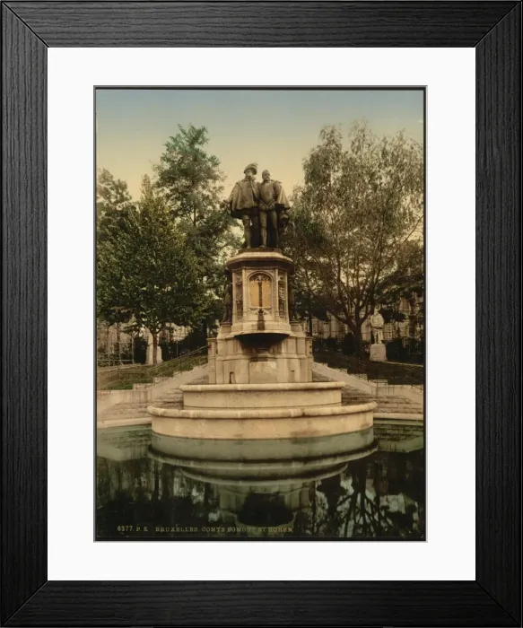 Framed Print : Count Egmont and Horen (i. e, Hoorn), Monument, Brussels, Bel Framed Print : Count Egmont and Horen (i. e, Hoorn), Monument, Brussels, Bel