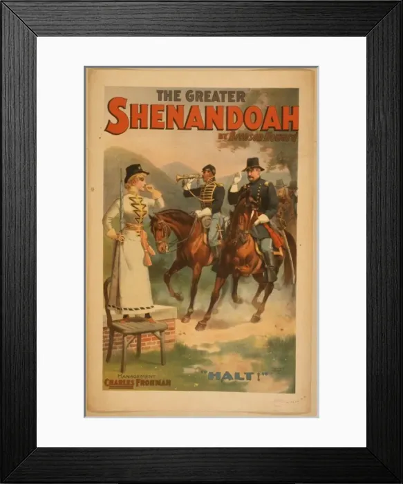 Framed Print : The greater Shenandoah by Bronson Howard Framed Print : The greater Shenandoah by Bronson Howard