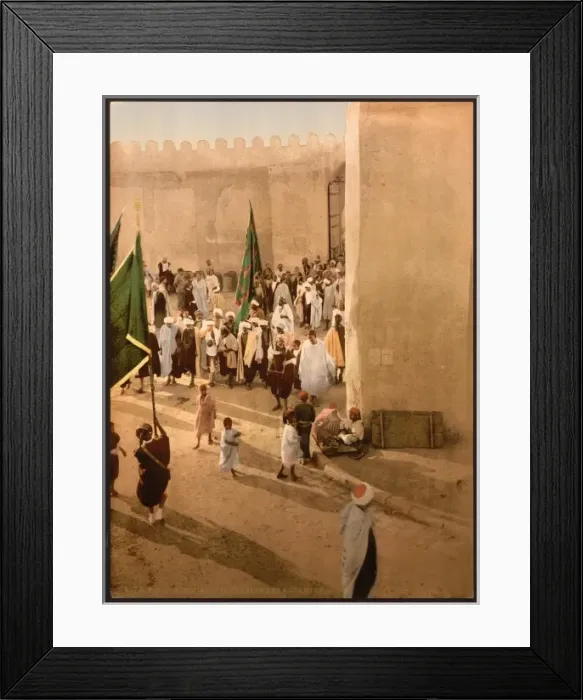 Framed Print : A procession, Kairwan, Tunisia Framed Print : A procession, Kairwan, Tunisia