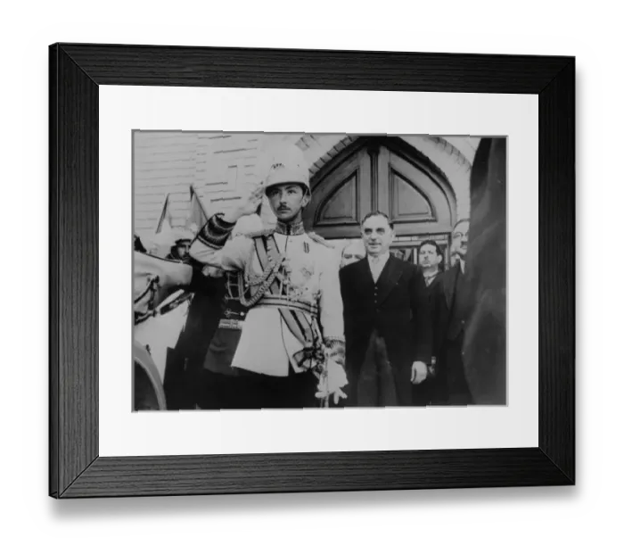 Framed Print : Baghdad, Iraq. Opening of the Iraq Parliament by the regent Framed Print : Baghdad, Iraq. Opening of the Iraq Parliament by the regent
