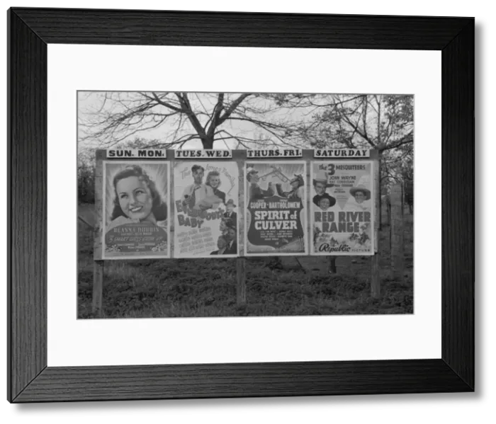 Framed Print : The weeks movie program, San Augustine, Texas Framed Print : The weeks movie program, San Augustine, Texas