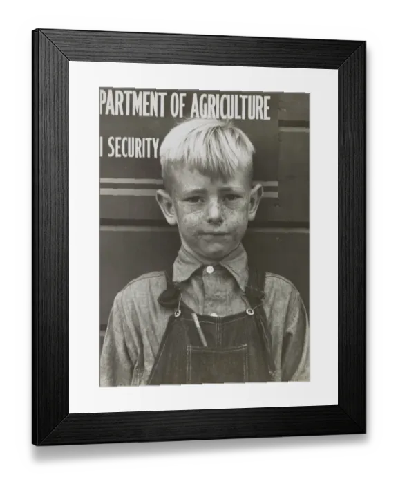 Framed Print : Migrant boy. Tulare migrant camp. Visalia, California Framed Print : Migrant boy. Tulare migrant camp. Visalia, California