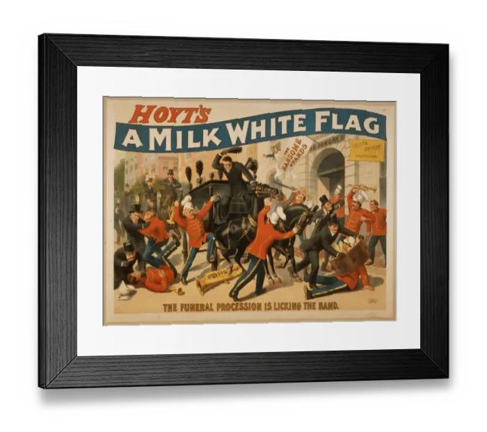 Framed Print : Hoyts A milk white flag Framed Print : Hoyts A milk white flag