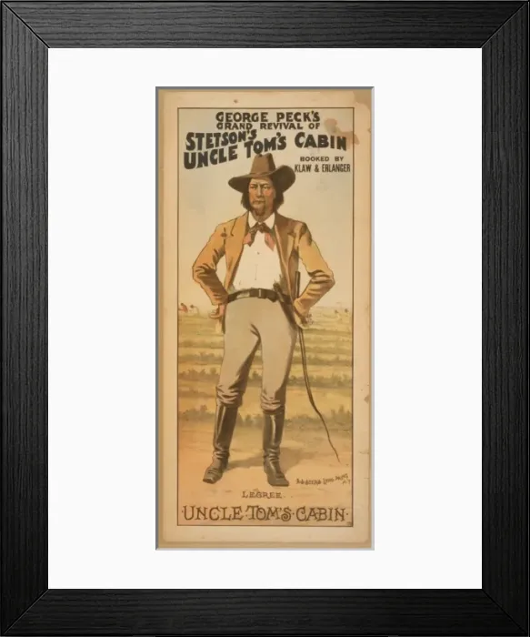 Framed Print : George Pecks grand revival of Stetsons Uncle Toms cabin b Framed Print : George Pecks grand revival of Stetsons Uncle Toms cabin b