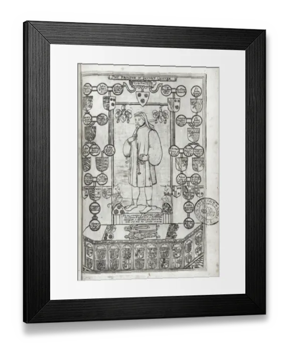 Framed Print : Portrait of Chaucer Framed Print : Portrait of Chaucer