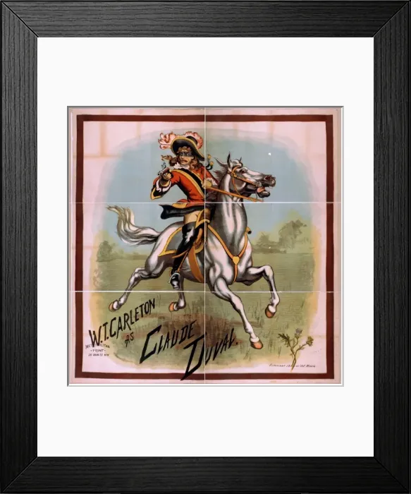 Framed Print : WT Carleton as Claude Duval Framed Print : WT Carleton as Claude Duval